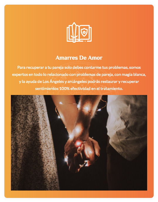 Endulzamientos, amarres, tarot, union de pareja, arcos de proteccion